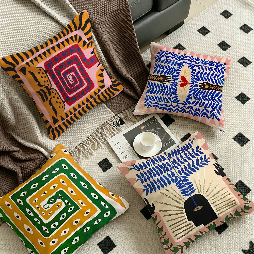 Home Textiles Egypt - Funda de cojín con estampado de