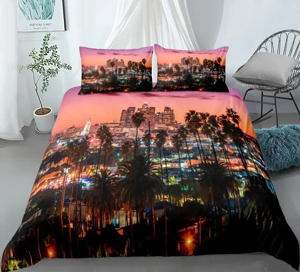 Home Textiles New York - Juego de cama con vista nocturna