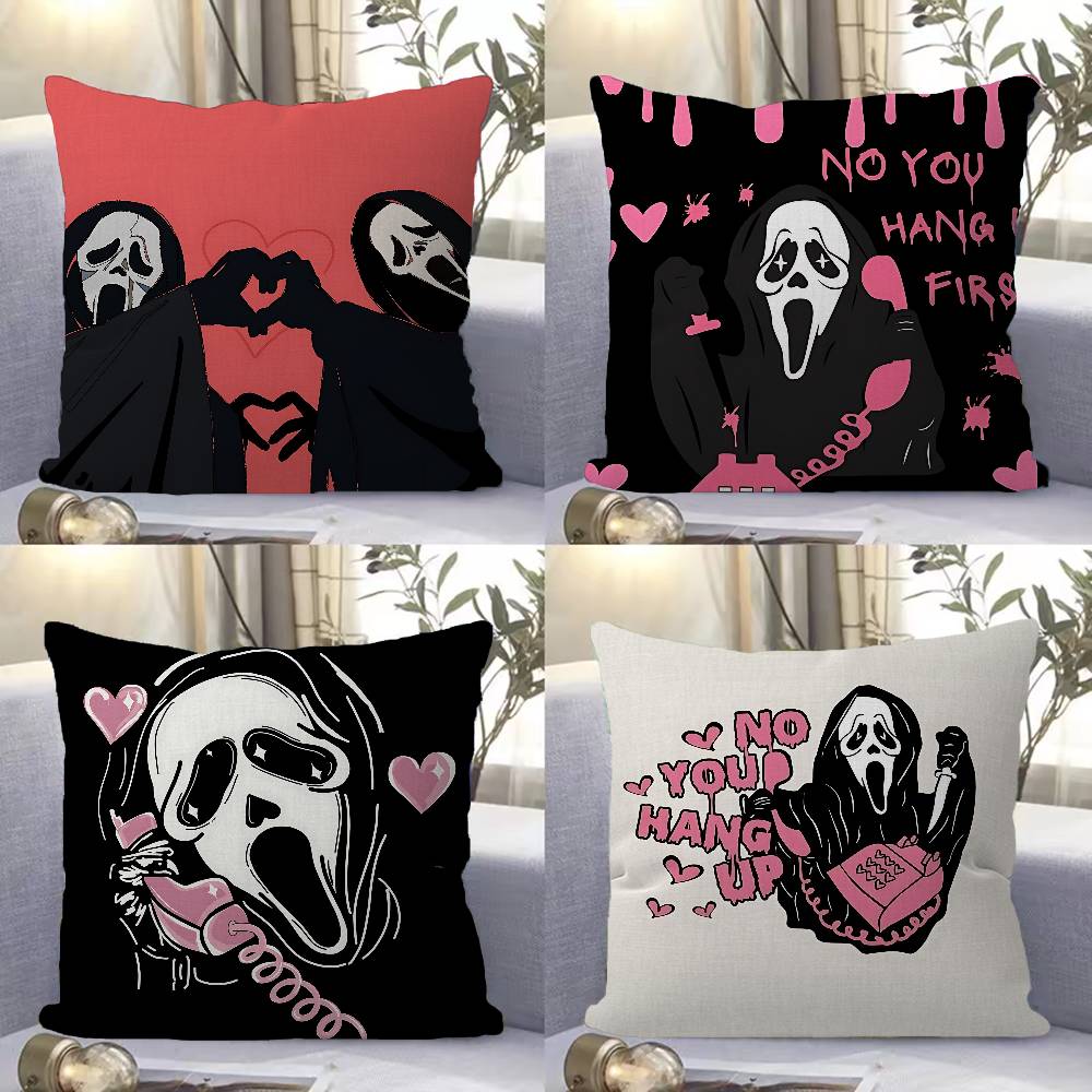 Home.Textiles Cushion - S-SCREAMS Almohada de película de terror,