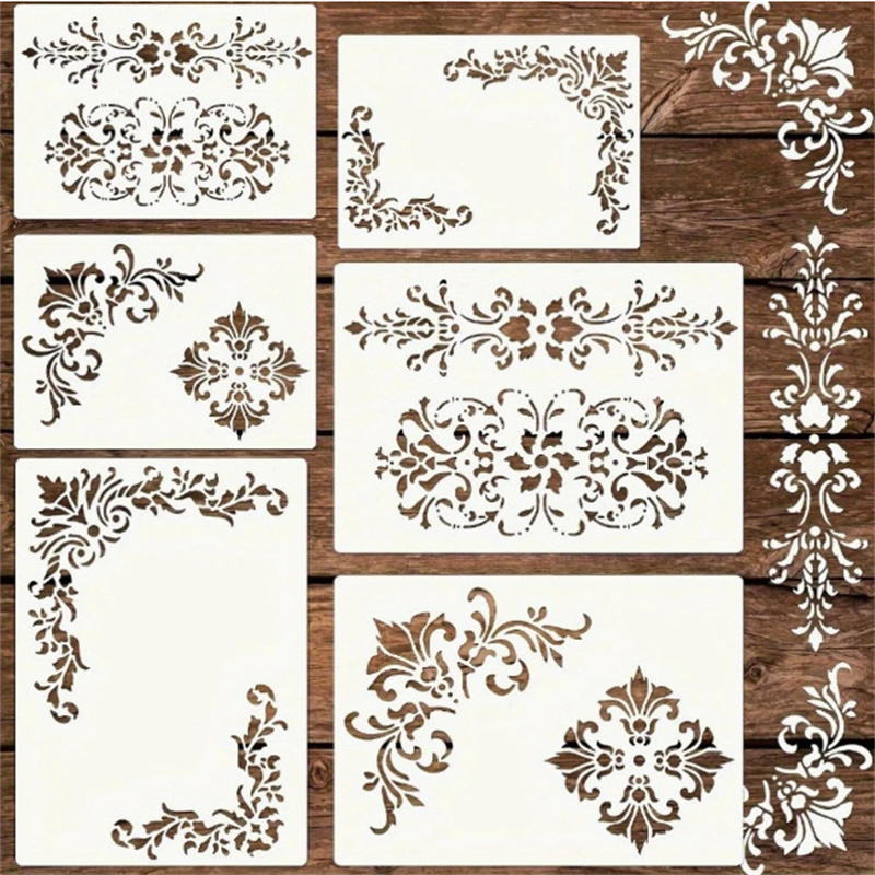 Vintage Home Textiles - Plantillas florales para pintar, plantillas vintage
