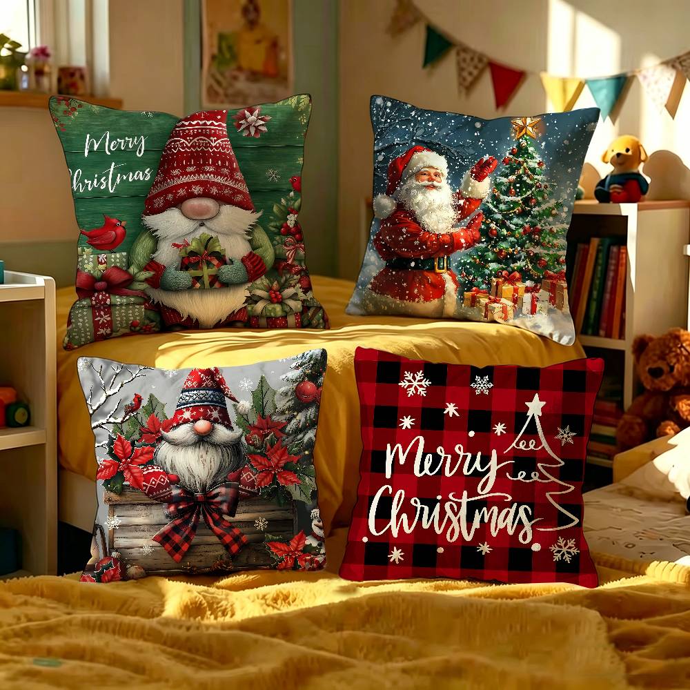 Home.Textiles Cushion - Fundas de Almohada Navideñas Festivas, Decorativas