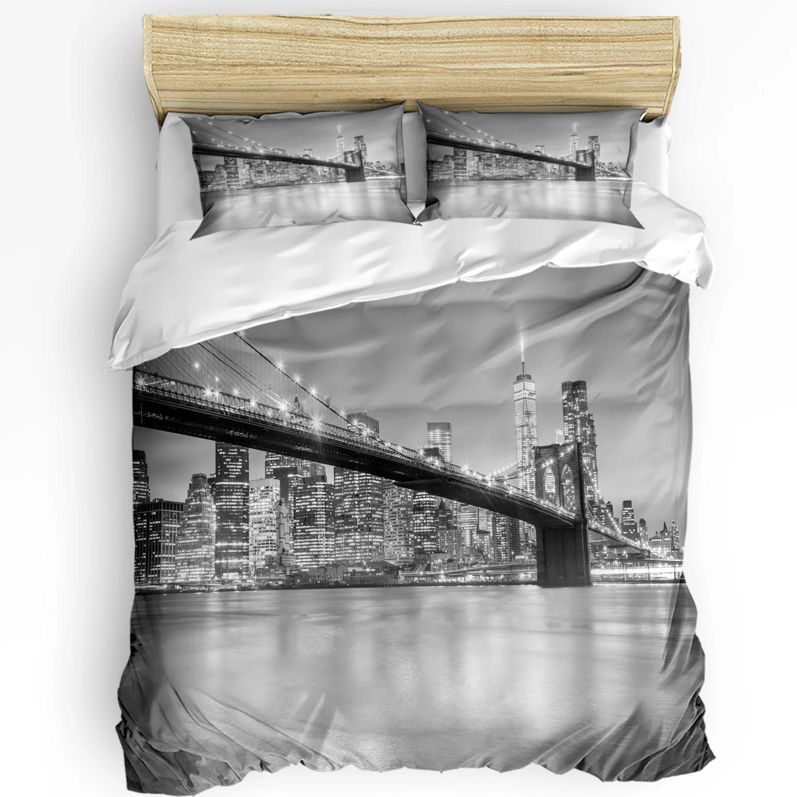 Home Textiles New York - Juego de cama de 3 uds.,
