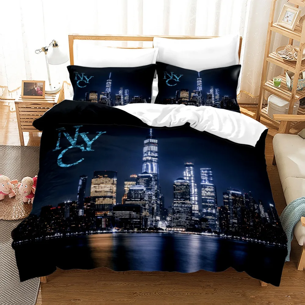 Home Textiles New York - Juego de cama con vista nocturna