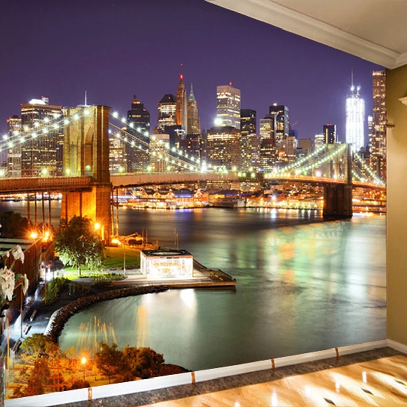 Home Textiles New York - Mural 3D Personalizado de la Noche