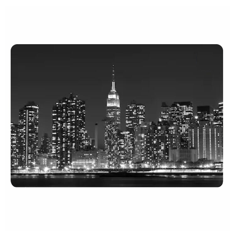 Felpudo moderno de la ciudad d - Home Textiles New York reseña y precio