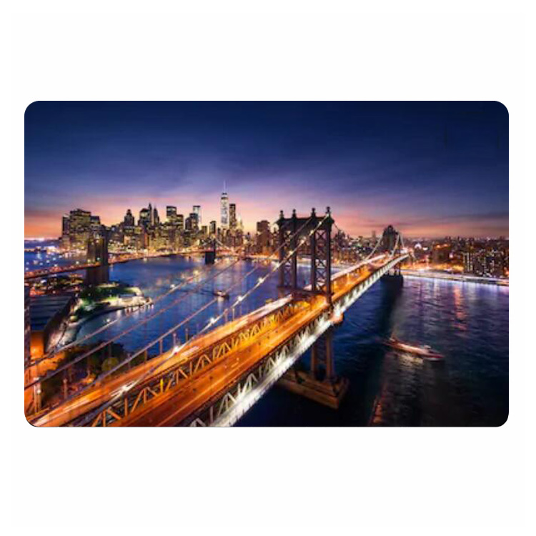Felpudo moderno de la ciudad d - Home Textiles New York reseña y precio