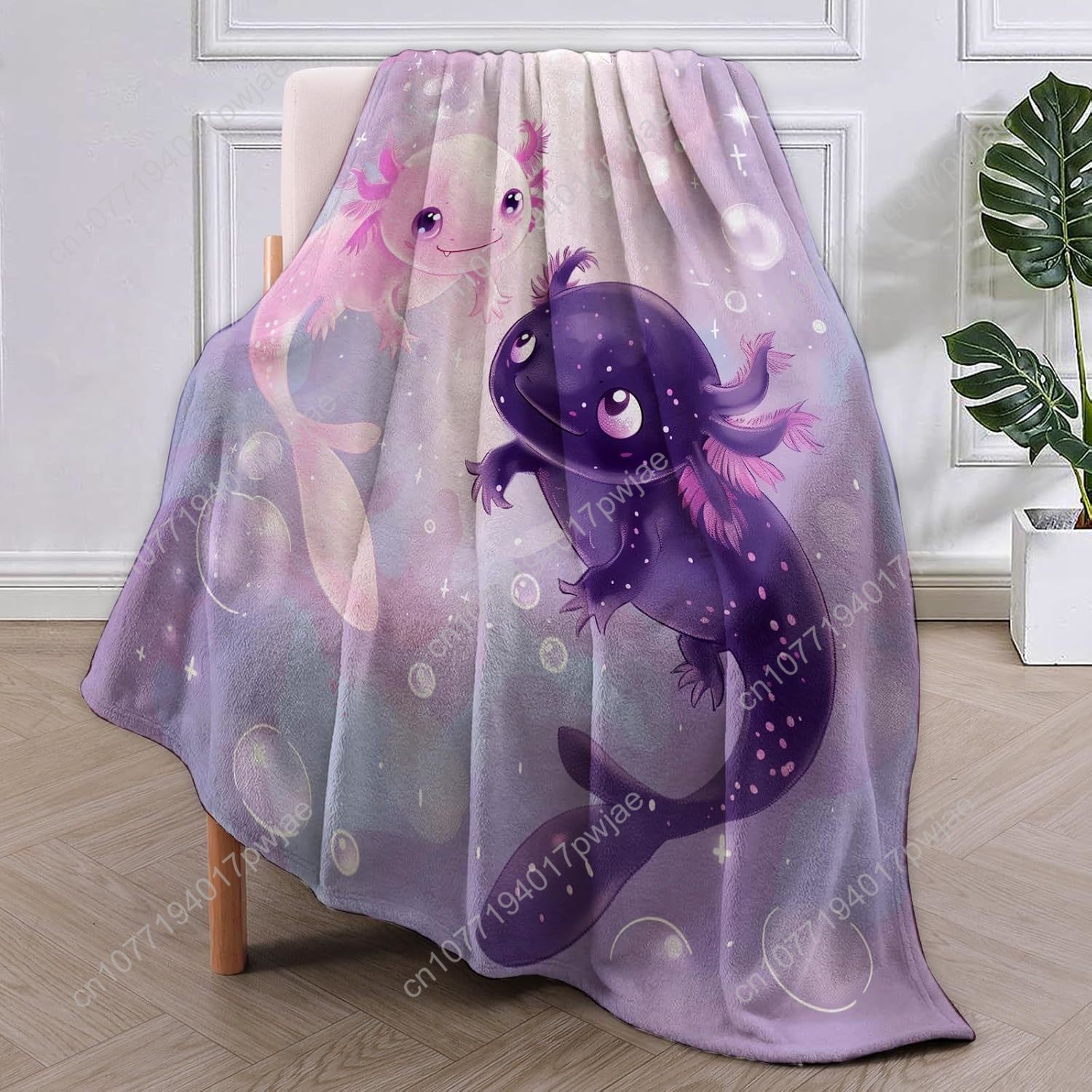 Manta Axolotl, lindas mantas d - Home Of Textiles reseña y precio