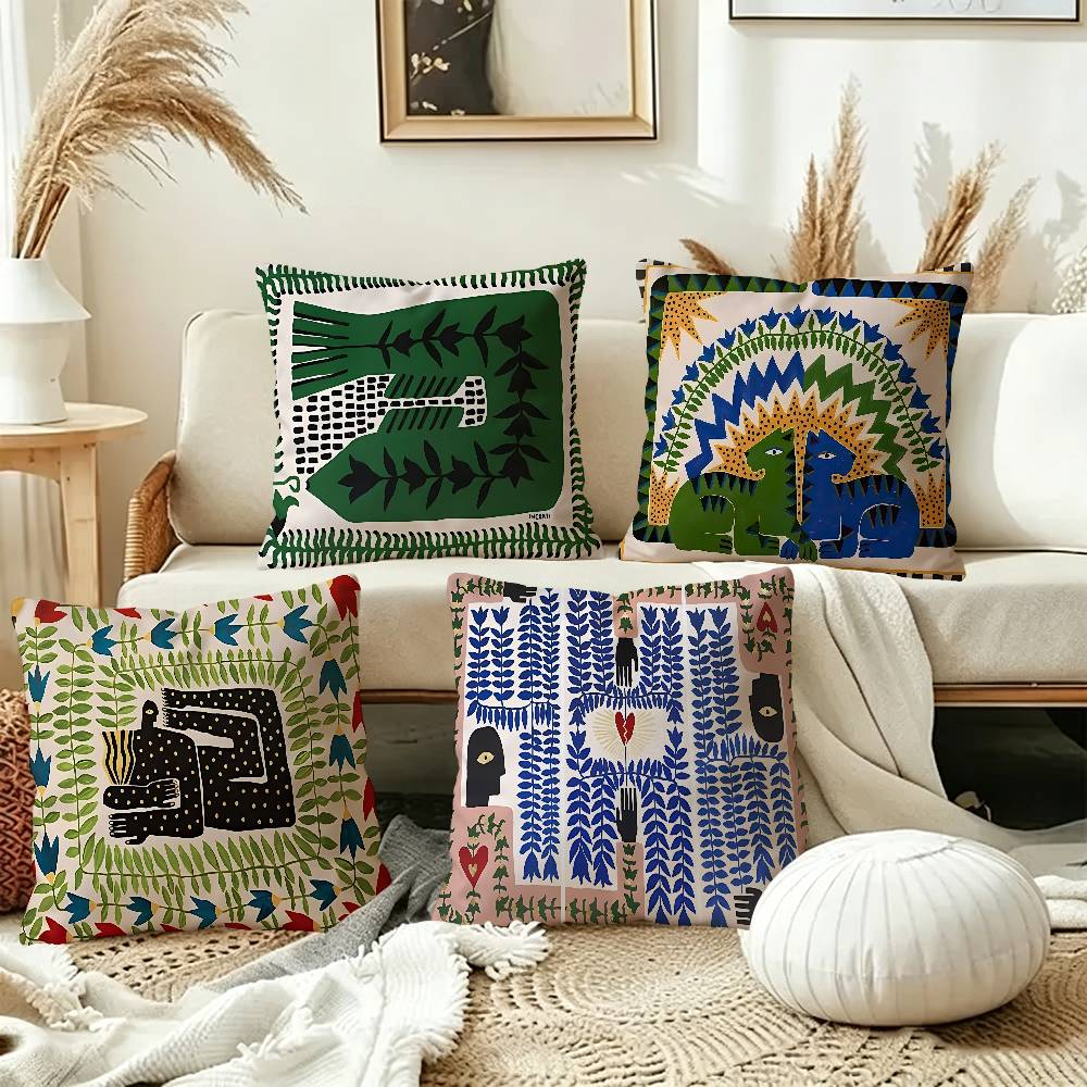 Funda de cojín con diseño de t - Home Textiles Egypt reseña y precio