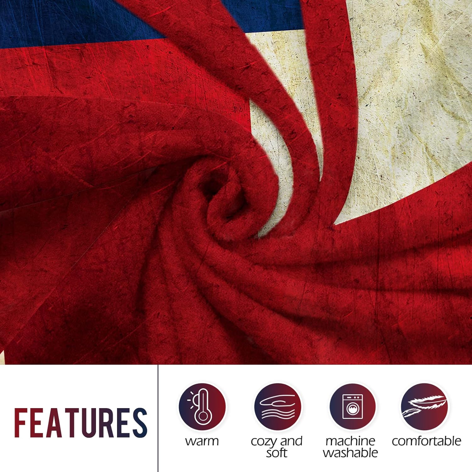 Manta con bandera de Levens Te - Home Of Textiles reseña y precio