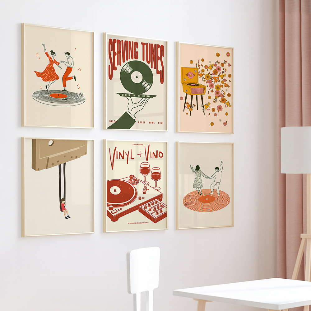 Póster de Lona Vintage con Dis - Vintage Home Textiles reseña y precio