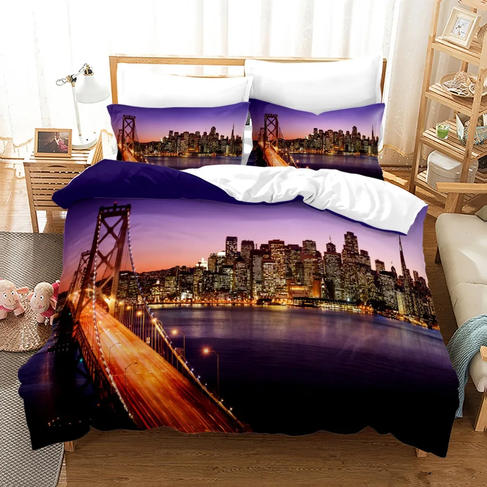 Juego de cama con vista noctur - Home Textiles New York reseña y precio