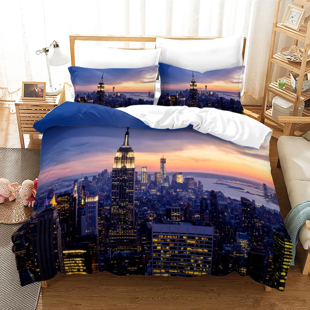 Juego de cama con vista noctur - Home Textiles New York reseña y precio