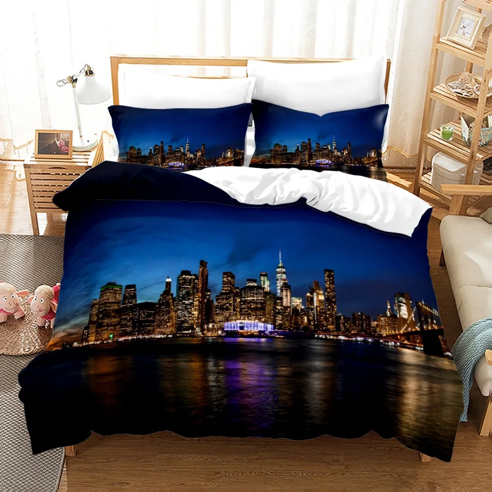 Juego de cama con vista noctur - Home Textiles New York reseña y precio