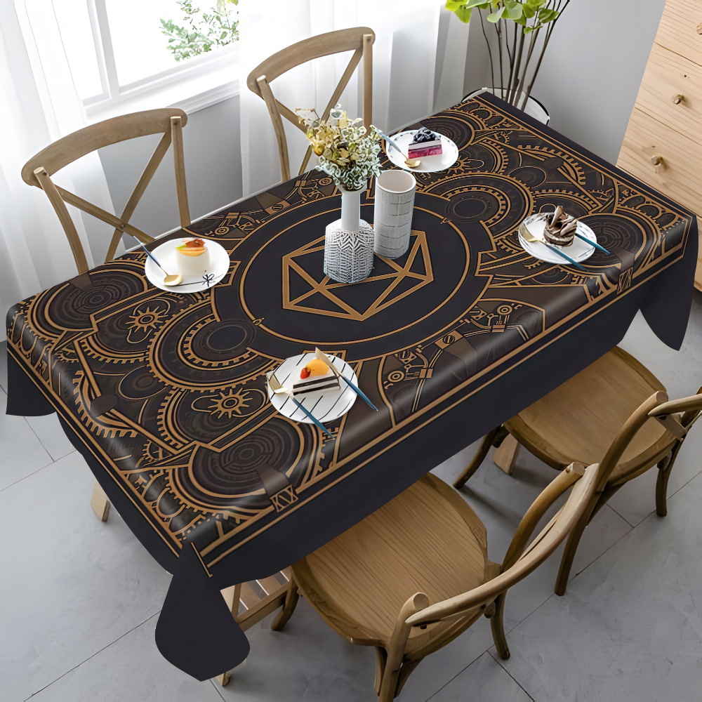 Mantel con diseño de engranaje - Home Of Textiles reseña y precio