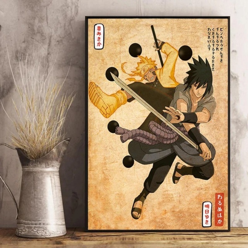 Póster de Naruto de Anime japo - Xt Home Textiles reseña y precio