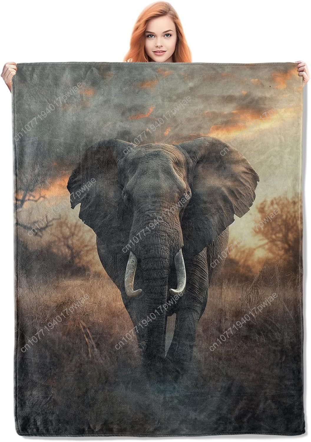 Manta polar de elefante, escen - Home Of Textiles reseña y precio