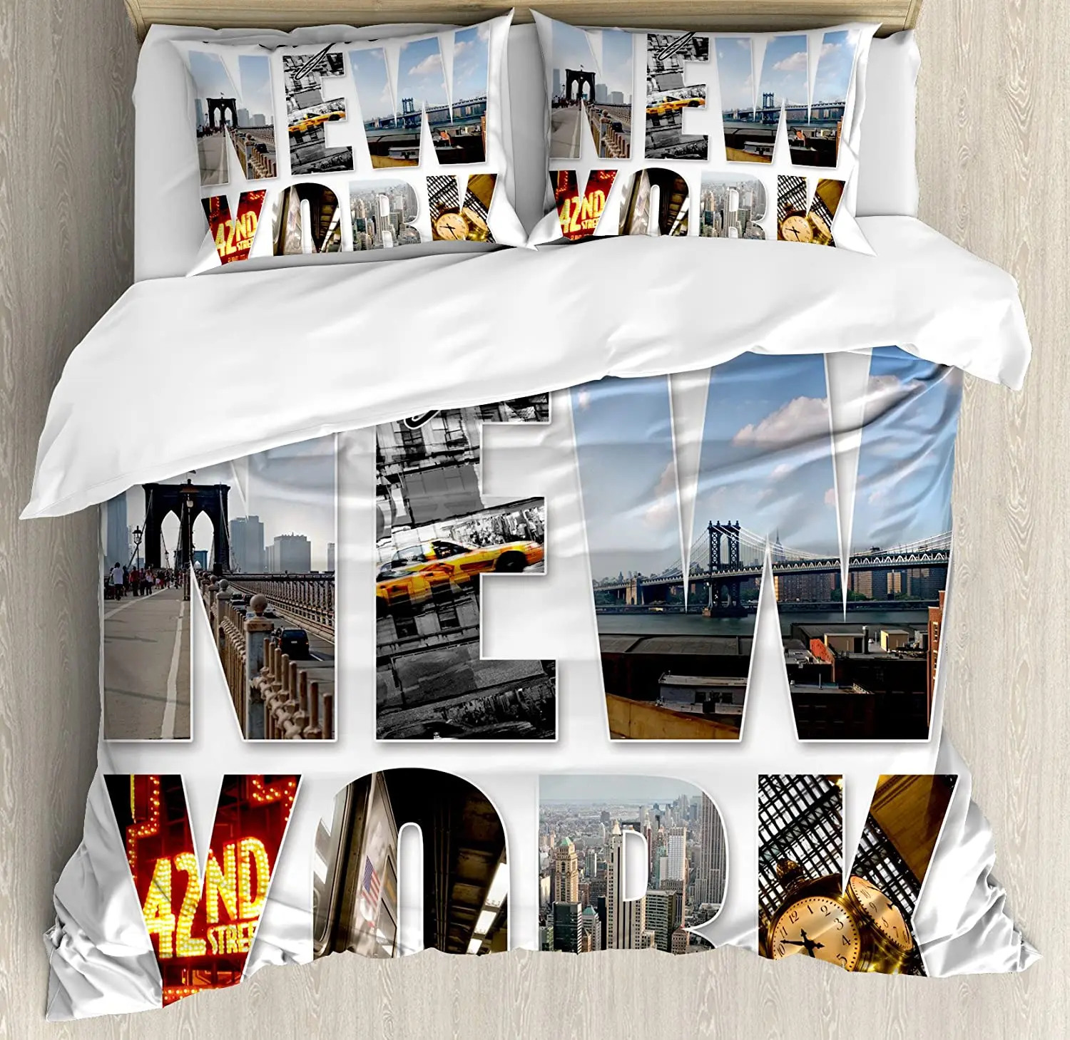 Juego de cama de 3 uds., funda - Home Textiles New York reseña y precio