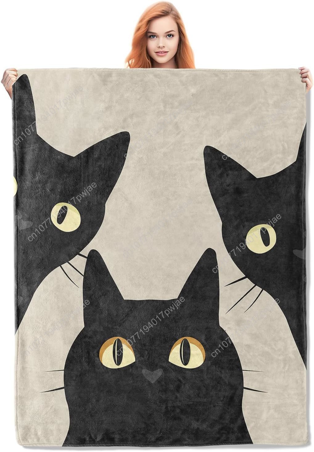 Manta de gato divertida, regal - Home Of Textiles reseña y precio