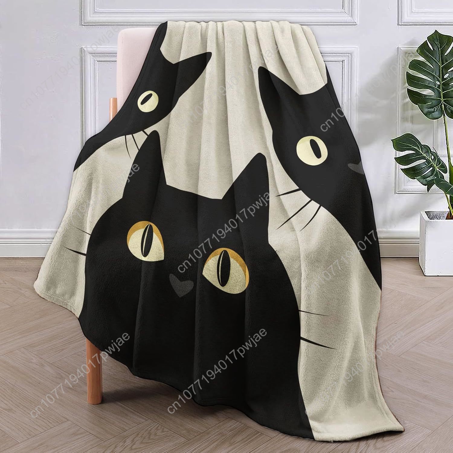 Manta de gato divertida, regal - Home Of Textiles reseña y precio
