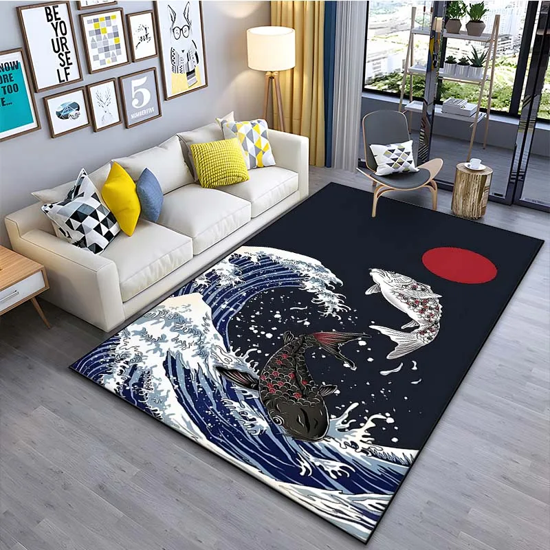 Alfombra de arte japonés con o - Japanese Home Textiles reseña y precio
