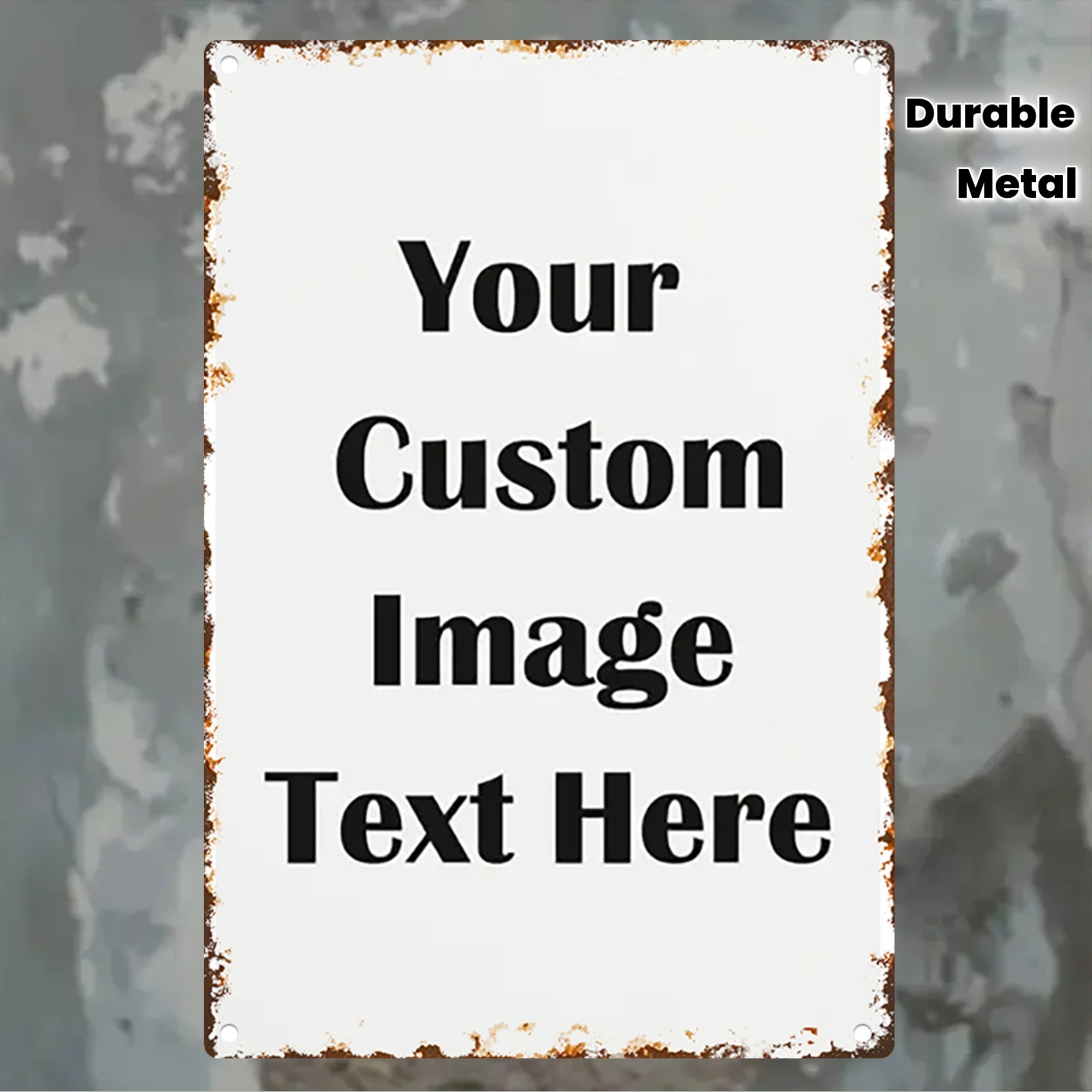 Letrero Metálico Personalizado - Vintage Home Textiles reseña y precio