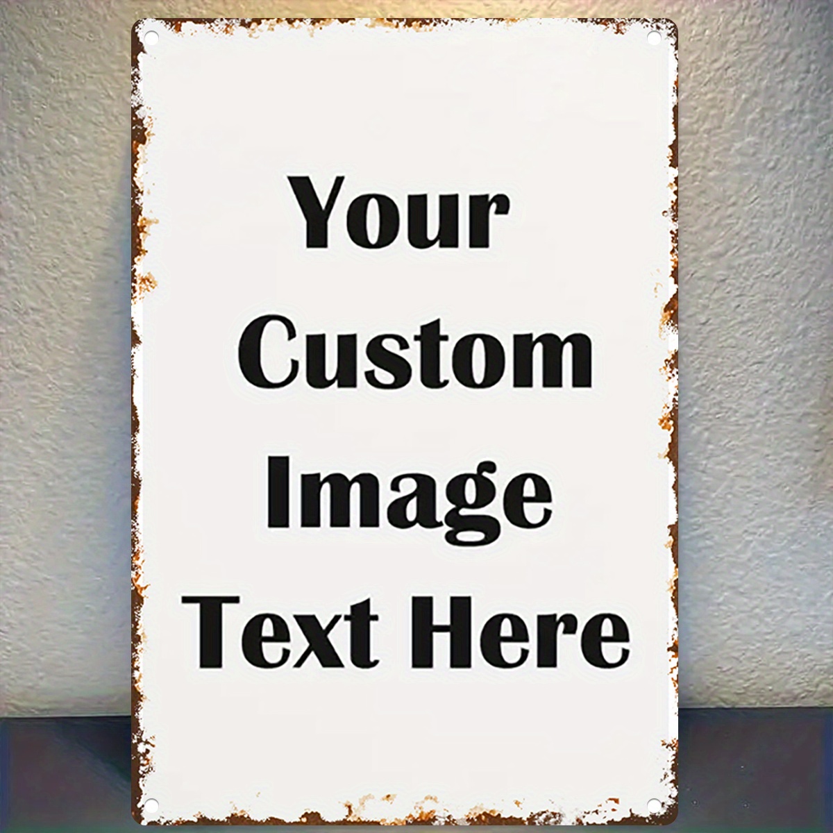 Letrero Metálico Personalizado - Vintage Home Textiles reseña y precio