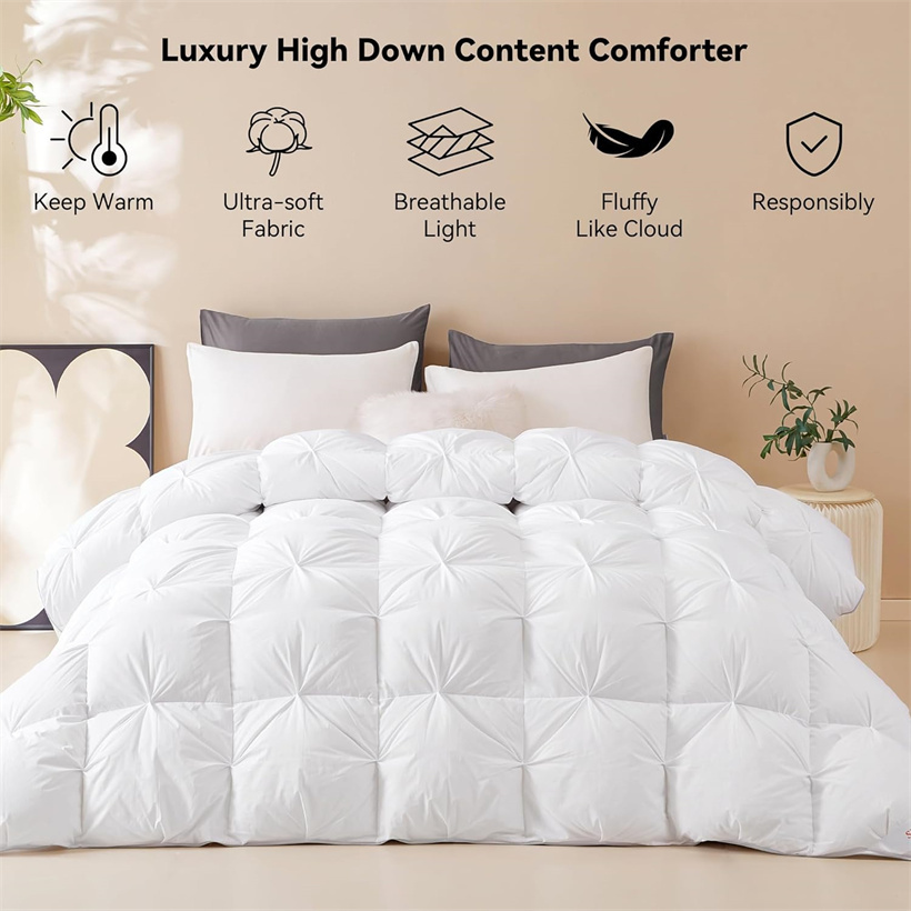 Edredón Dwon de ganso blanco d - Duvet Insert White reseña y precio